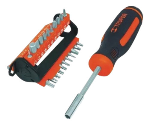 Destornillador Multipunta + Set 33 Puntas Truper 13595 0