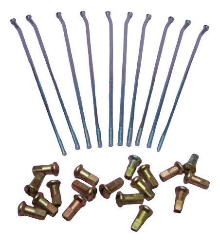 Juego Rayo Rueda Delantera Honda Cr 250 Con Niple X36 240mm 0