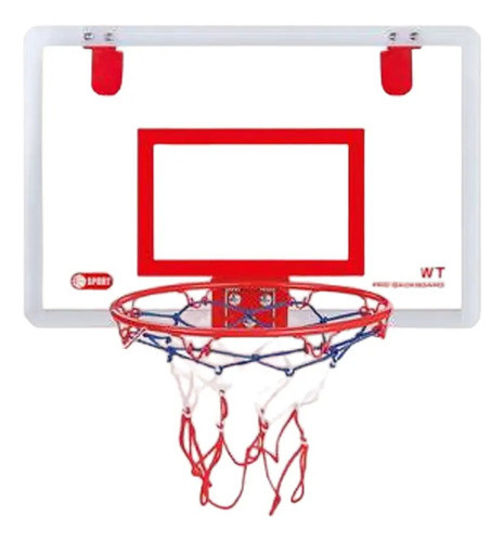 Tablero Aro Basketball + Base + Red+ Pelota +inflador Febo 0