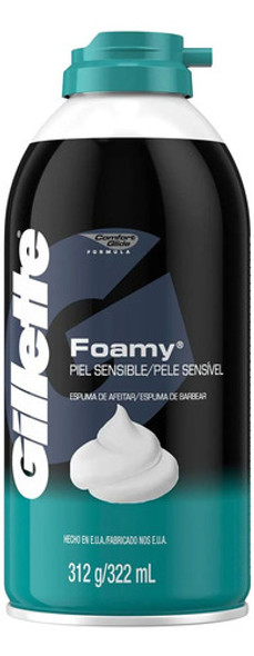 Pack Espuma De Afeitar Gillette Foamy Sensitive Skin 312 Gr 1 Pack Espuma De Afeitar Gillette Foamy Sensitive Skin 312 Gr 1