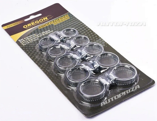 Kit 10 Piezas Abrazaderas Acero Inox Desde 8mm A 27mm Auto 1