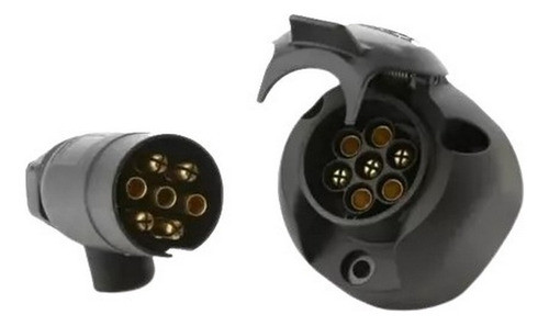 Ficha Conector Trailer Acoplado Plastico 7 Vias Macho Hembra 0