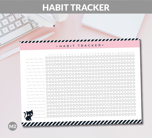Habit Tracker - Planner - Imprimible 1