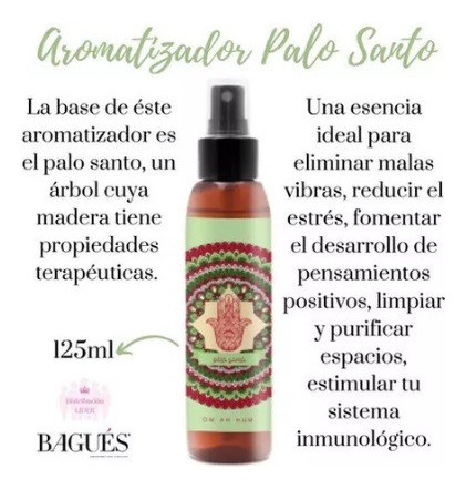 Aromatizador Ambiental Palo Santo - Bagués 1