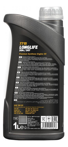 Aceite Mannol Long Life 5w30 Bmw Vw Audi Tdi 1 Litro 1