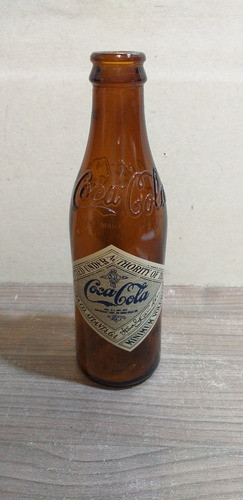 Botella De Cocacola En Color Marrón Para Colección 0