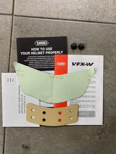 Repuesto Para Casco Shoei Vfx-w 1