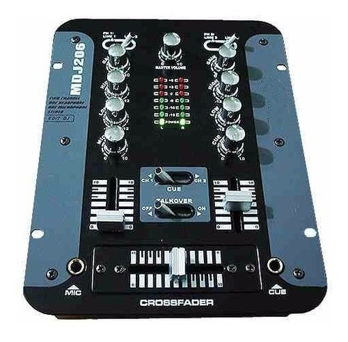 Consola Mixer Dj Entrada Phono Line Mic  Pre-escucha Dancis 0