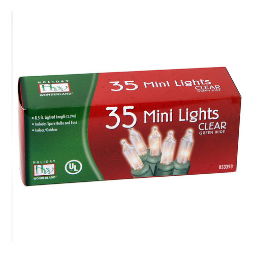 Juego De 35 Luces De Navidad Transparentes 0