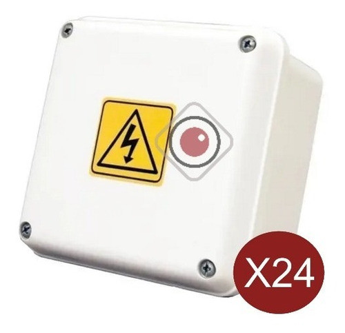 Caja Estanca Pase X24 Unidades Pvc Ip65 Balun Cctv 90x90x75 1