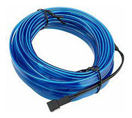 Tira Cable Luz Neon 12v 2.3mmx5m Azul Encastrar Tablero A30 1
