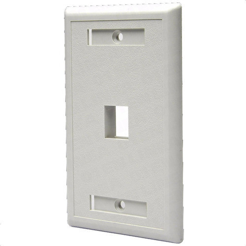 Faceplate Frente 1  Puerto Tapa Bastidor Rj45 Simple 0