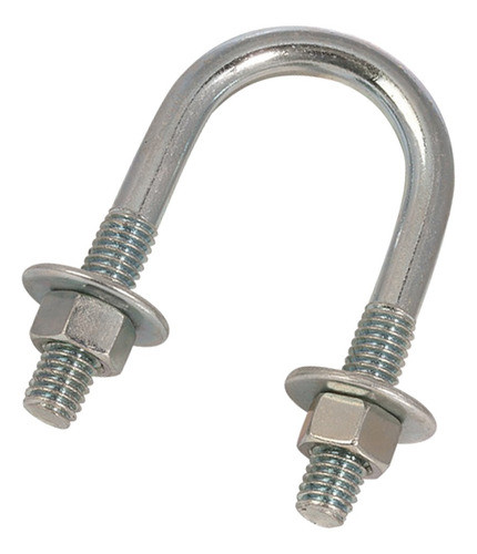 Abrazadera Grampa Zincada U Bolt Rosca 5/8  P/caño 6 PuLG 0