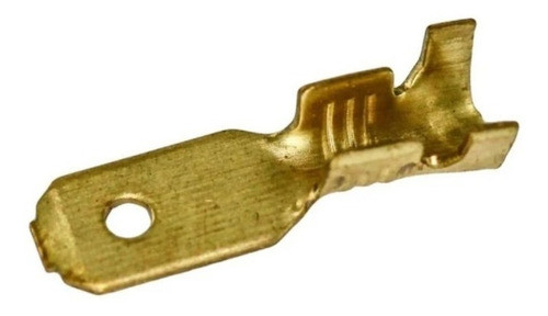 Pack X 10 Terminal Enchufable Macho 6.3mm De Laton 0