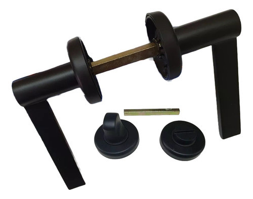 Manija Doble Balancin Aqua Quadra 42252g Negro-herraje Baño 1