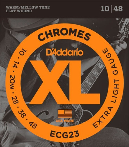 Encordado Daddario Ecg23 Xl Chromes P/ G. Electrica 010-048 0