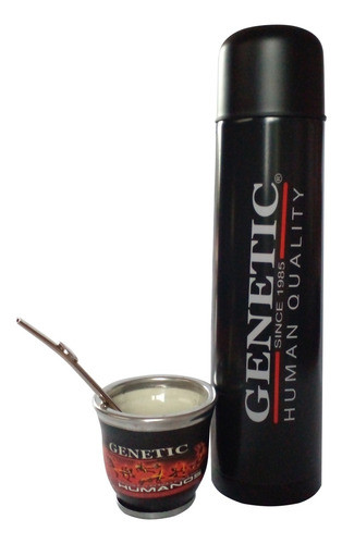 Equipo Matero Genetic Machine Mate Termo Bombilla Gimnasio 0