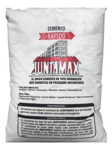 Cemento Rápido Blanco Juntamax X 2 Kg 1