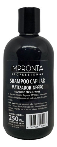 Shampooo Matizador Negro Ph Acido  Impronta X 250ml 0