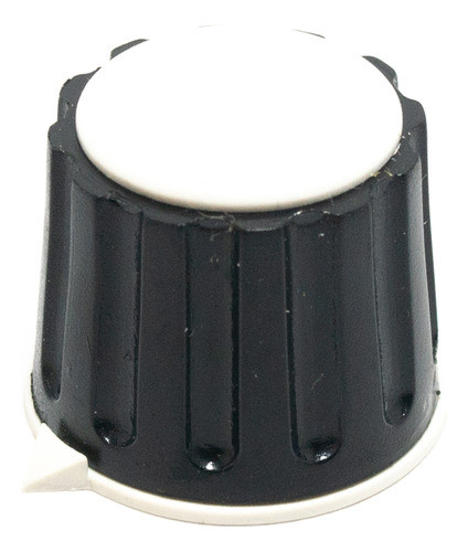 2 Perillas Potenciometro 23x20mm Eje Estriado 6mm Blancas 0