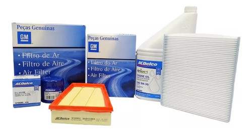 Kit Filtros Onix 1.2 2020/ + Aceite Dexos 1 Gen 3 Chevrolet 0