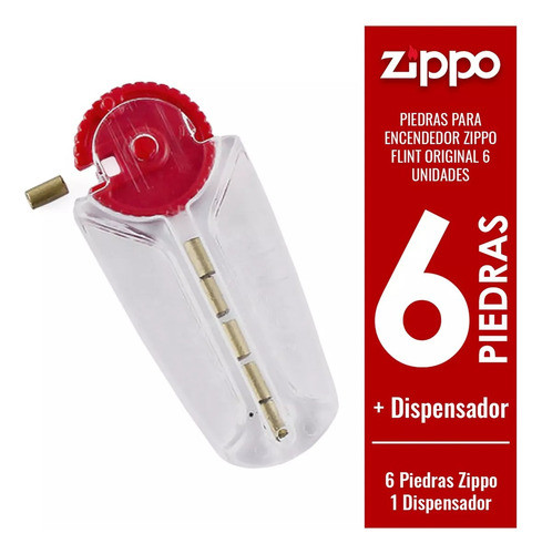 Piedras Zippo Repuesto Original Caja X6 Unidades 12ctas 1