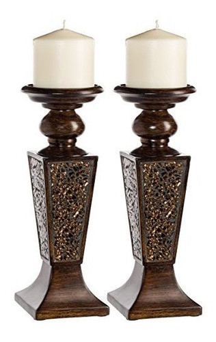 Creative Scents Schonwerk Pillar Candle Holder Conjunto De 2 0