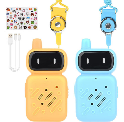Radios Walkie Talkie Recargables Para Niños, Alcance 1 Km 0