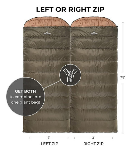 Teton Sports Celsius Xl 0f Saco De Dormir; Ideal Para Acampa 1