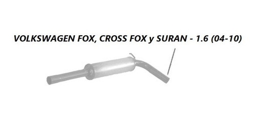 Caño De Escape Silenciador Intermedio Fox, Cross Fox Y Suran 0