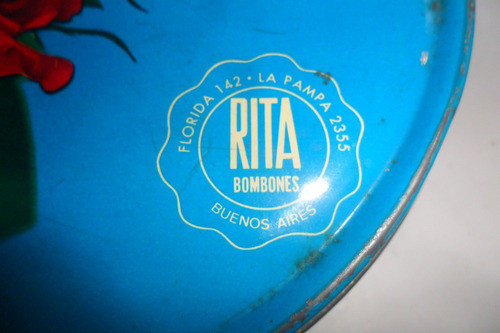 Rita Bombones Rosas Rosa Lata Latita Redonda Florida Pampa 1