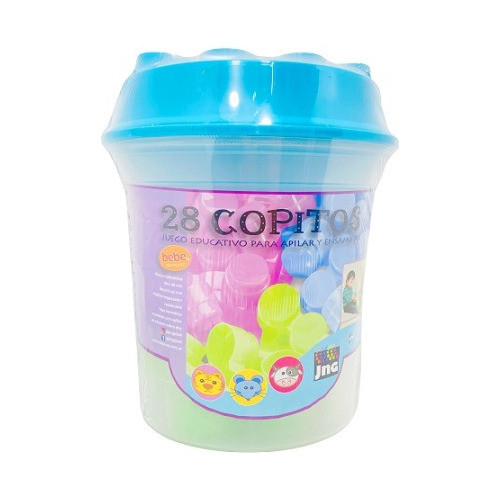 Balde Didáctico Copitos 28 Piezas Nuevos Colores 0