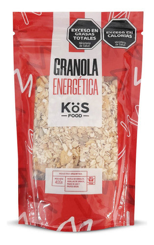 Granola Energética Kos Food Frutos Secos Apto Vegano 400g X2 1