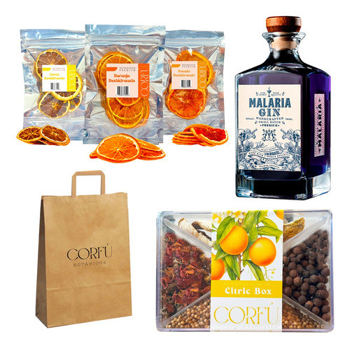 Set Tragos Citricos Deshidratados Gin Corfu X 4 Malaria Gin 0