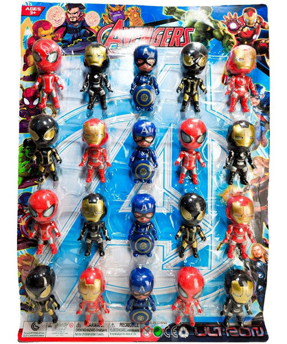40 Muñecos Avengers Spiderman Ironman Juguete Souvenir Niño 0