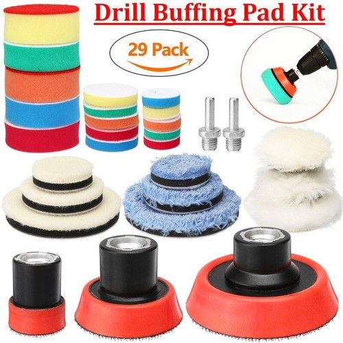 Pack Pulido Platos 1-2-3 PuLG.+ Bonetes Detailing 32 Pz  P44 1
