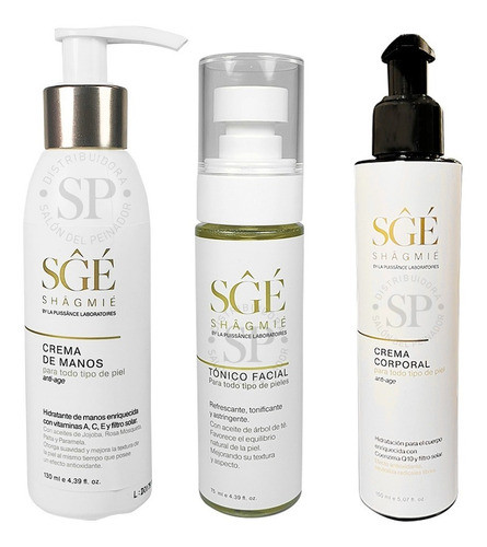 Shagmie Kit Crema Corporal + Crema De Manos + Tónico Antiage 0