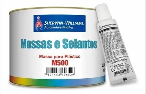 Masilla Fibrada Fibra De Vidrio Sherwin 430grs Plasticos 0