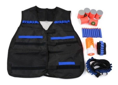 Chaleco De Elite Set Munición Pistola Blaster Soporte Para T 1