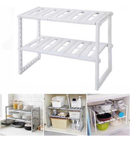 Estanteria Organizador Bajo Mesada Plastico 38x70x26cm-37568 0