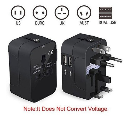 Adaptador De Viaje Newvanga, Universal, Todo En Uno Adaptado 1