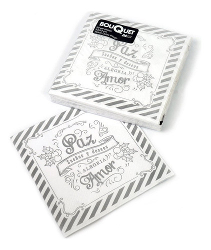 Servilletas Navideñas 33 X 33 Papel Tissue D/hoja (x 20 U) 0