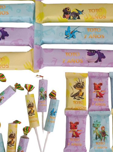 Golosinas Personalizadas X 15 Dragones Candy Bar 0