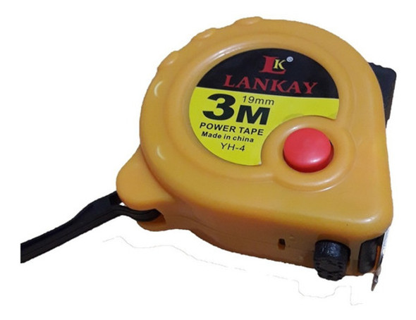 Cinta Metrica Lankay 3 Mts Fleje 19mm Freno Clip 0