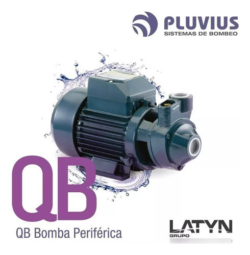 Bomba Perisferica Qb80 1hp Pluvius 1