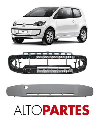 Rejilla Y Moldura Paragolpe Volkswagen Up! 2014 A 2017 S/a 1