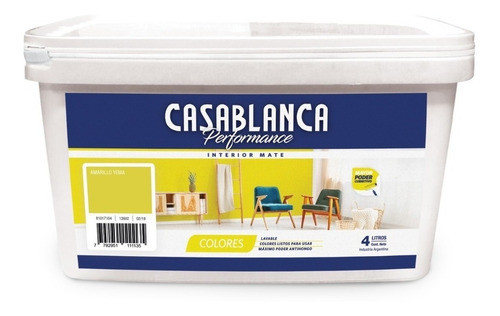 Latex Interior Casablanca Performance Beige Almendra 4 Lts 0