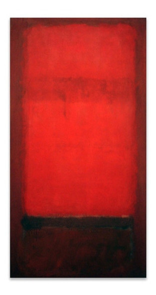 Lamina Fine Art Rojo Claro Sobre Rojo Oscuro Rothko 120x60 0