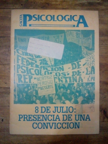 Revista Gaceta Psicologica Nro 55 8 De Julio Presencia (33) 0