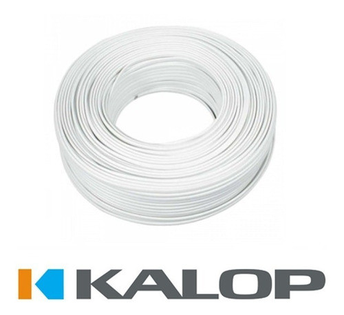 Cable Paralelo Bipolar 2x0,75mm Blanco 100mts Kalop 1